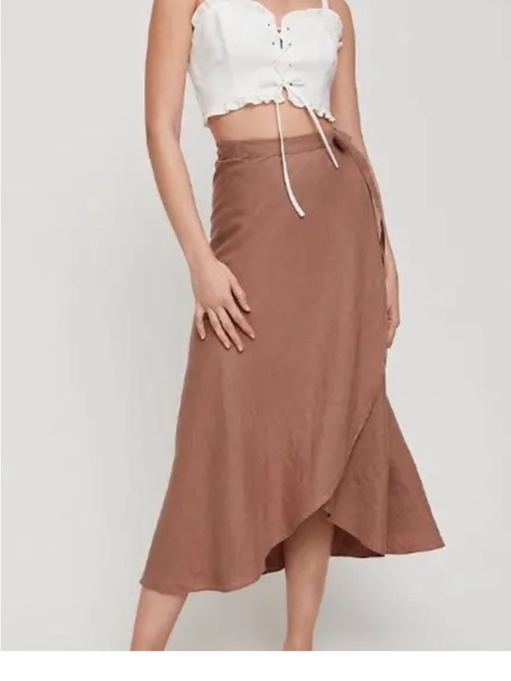 Aritzia Elena linen skirt
